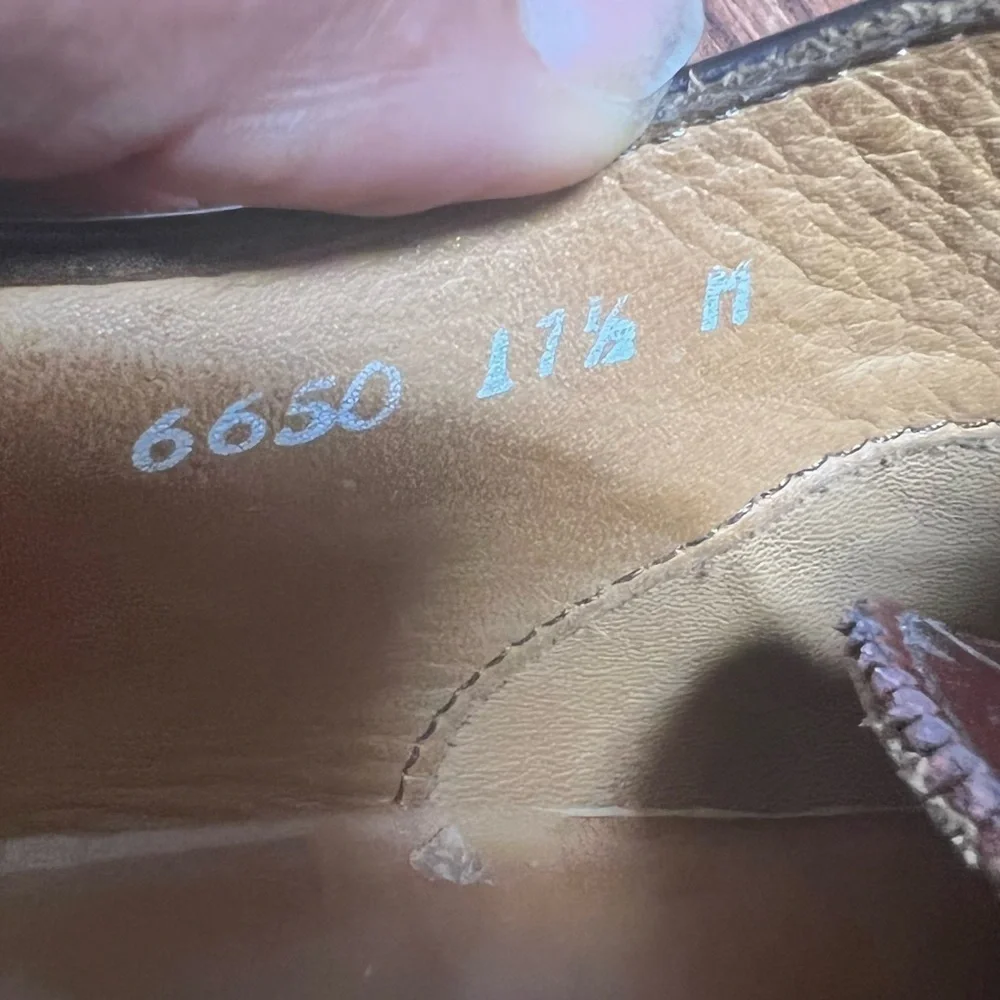 Mercanti fiorentini brown genuine leather shoes size 11.5